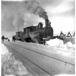 Type 21 working as a snowplough locomotive. (Norsk Jernbanemuseum)